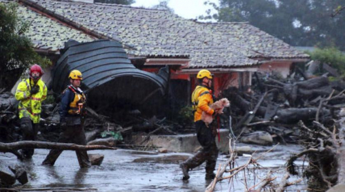 أميركا : مقتل 13 شخصاً على الأقل في انهيارات أرضية بكاليفورنيا