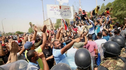 احتجاجات مدن جنوب العراق تدخل أسبوعها الثاني