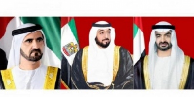رئيس الإمارات ونائبه ومحمد بن زايد يعزون ملك الأردن في ضحايا السيول