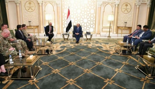 هادي: نتفق مع الولايات المتحدة في مواجهة خطر مليشيا الحوثي وإيران