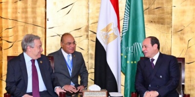 الرئيس عبد الفتاح السيسي يلتقى سكرتير الأمم المتحدة..وجوتيريش يشيد بمكانة مصر