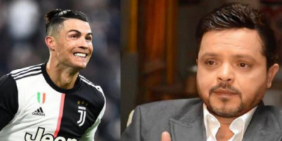 الفنان المصري محمد هنيدي يغازل رونالدو بتسريحة "عندليب الدقي"