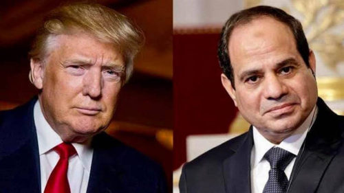 الرئاسة المصرية .. السيسي وترامب اتفقا على تثبيت وقف إطلاق النار بليبيا