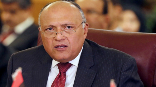 سامح شكري يبحث أزمة ليبيا مع نظيريه الفرنسي والألماني