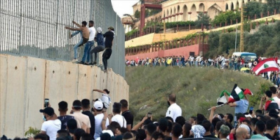 خلال وقفة تضامنية مع الشعب الفلسطيني.. الجيش الإسرائيلي يصيب 5 متظاهرين لبنانيين عند الحدود