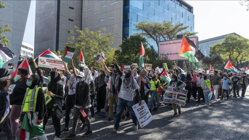 جنوب إفريقيا.. مظاهرة تضامنية مع الشعب الفلسطيني
