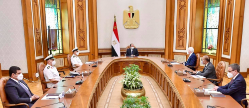 الرئيس السيسي يستقبل رئيس شركة بناء السفن الألمانية "لورسن"