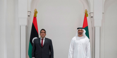 الشيخ محمد بن زايد يبحث مع رئيس المجلس الرئاسي الليبي العلاقات الثنائية 