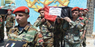 سوريا.. تشييع 7 عسكريين قضوا في القصف الإسرائيلي على حمص
