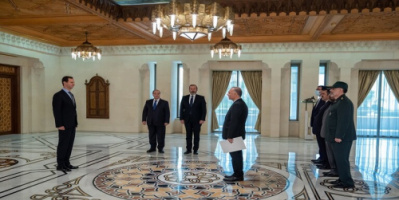 الأسد يتقبل أوراق اعتماد سفيري إيران وفلسطين لدى سوريا