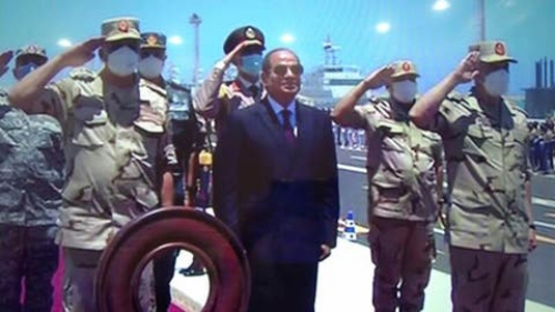 الرئيس  السيسي يفتتح اليوم قاعدة ٣ يوليو البحرية بمنطقة جرجوب علي الساحل الشمالي الغربي لمصر