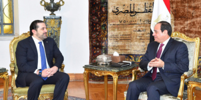السيسي: مصر تدعم بشكل كامل المسار السياسي لتشكيل الحريري الحكومة في لبنان