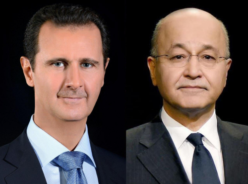 الأسد وصالح يبحثان العلاقات الثنائية بين سوريا والعراق في اتصال هاتفي