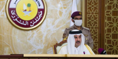 أمير قطر يعرب في اتصال مع الرئيس الإيراني عن أمله في استمرار العلاقات الودية بين البلدين