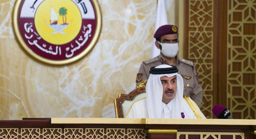 أمير قطر يعرب في اتصال مع الرئيس الإيراني عن أمله في استمرار العلاقات الودية بين البلدين