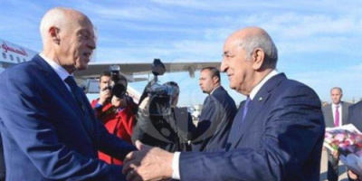 الرئيس التونسي يبحث مع نظيره الجزائري مستجدات الأوضاع في تونس