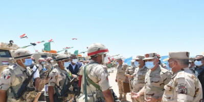 رئيس الأركان المصري يدعو رجال المنطقة الجنوبية لـ"اليقظة والاستعداد القتالي" 