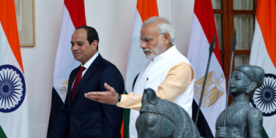 الرئيس السيسي يعرض المقومات الاقتصادية لمصر وقناة السويس على رئيس وزراء الهند