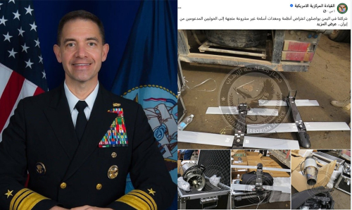 قائد القيادة المركزية الأميركية يشيد بجهود جهاز مكافحة الإرهاب في ضبط شحنة أسلحة مهربة كانت في طريقها للحوثيين