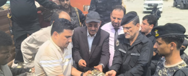 النيابة الجزائية المتخصصة في عدن تتلف 657 كيلو جرامًا من الكوكايين بحضور اللواء شلال شائع ورئيس النيابة