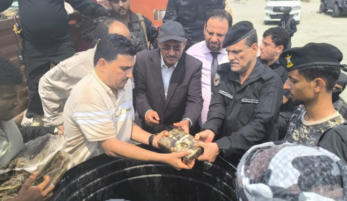 النيابة الجزائية المتخصصة في عدن تتلف 657 كيلو جرامًا من الكوكايين بحضور اللواء شلال شائع ورئيس النيابة