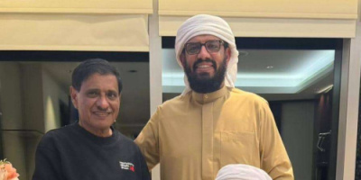 اللواء البحسني يستقبل هاني بن بريك ومسهور في أبوظبي ويؤكد ثبات خيار مكافحة الإرهاب