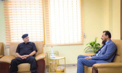 المحافظ شيخ يناقش مع اللواء شلال شايع سبل تعزيز الأمن والاستقرار في العاصمة عدن