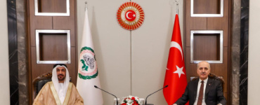 رئيس البرلمان التركي يستقبل رئيس البرلمان العربي ويتفقان على مسارات مشتركة لتعزيز العلاقات البرلمانية العربية التركية