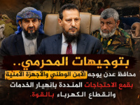 بتوجيهات المحرمي.. محافظ عدن يوجه الأمن الوطني والأجهزة الأمنية بقمع الاحتجاجات المنددة بانهيار الخدمات وانقطاع الكهرباء 